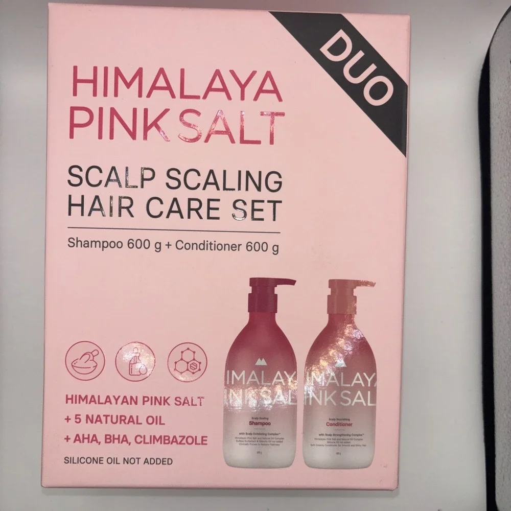 Himalaya Pink Salt Scalp Scaling Hair Care Set Duo